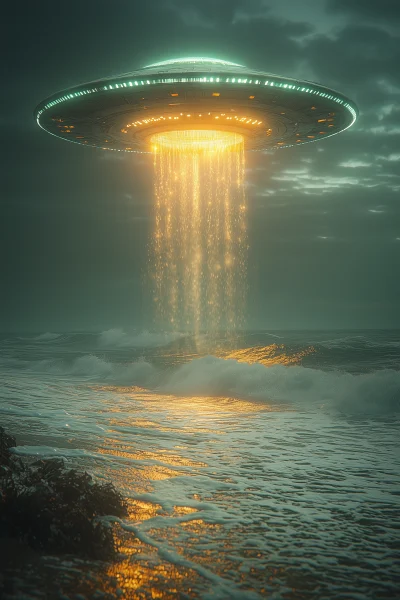 UFO Over the Ocean