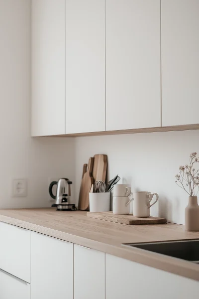 Minimalist White Kitchen