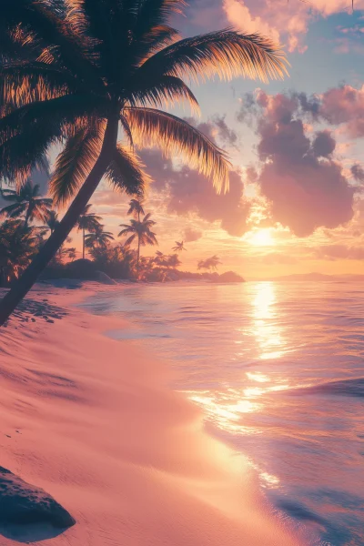 Tropical Beach at Morning