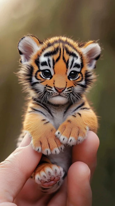 Tiny Baby Tiger