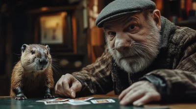 Beaver Playing Cards with Lukashenko