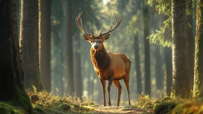 Peaceful Forest Encounter