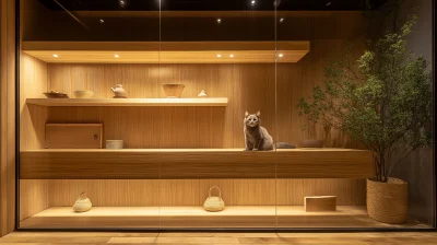 Minimalist Veterinary Clinic with an Ashera Cat