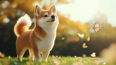 Vibrant 3D Shiba Inu