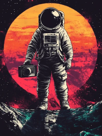 Astronaut on the Moon