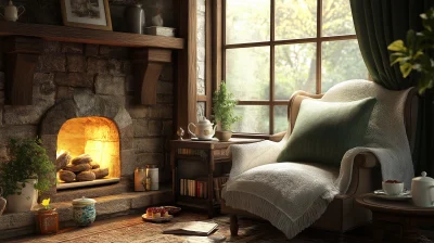 Cozy English Country Living Room