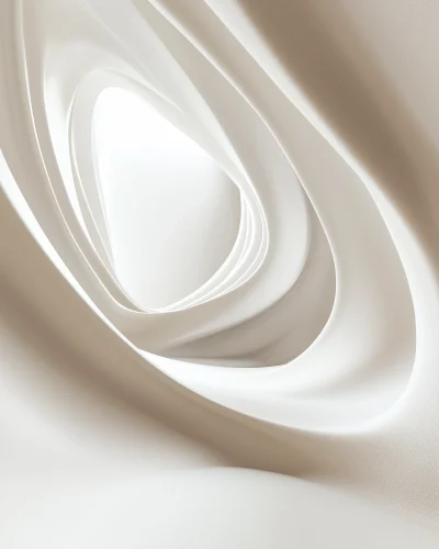 Abstract Curved Shape 3D Rendering