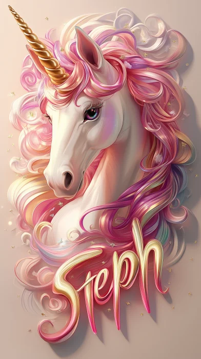 Whimsical Unicorn Name Design