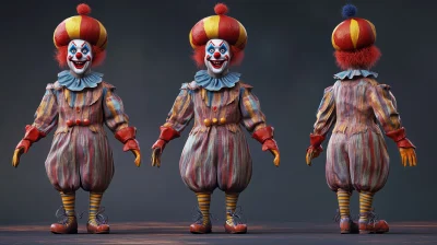 Circus Clown 3D Character Design