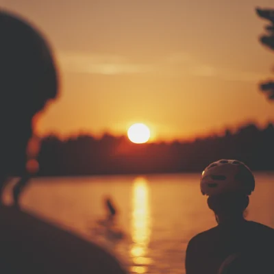 Late Summer Sunset on Lake