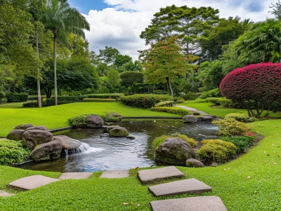 Koi Pond Landscape