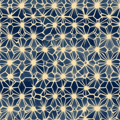 Traditional Japanese Asanoha Pattern