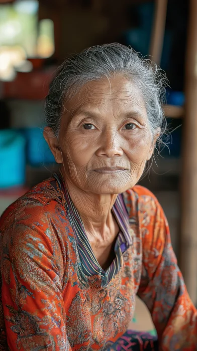 Old Thai Woman Portrait