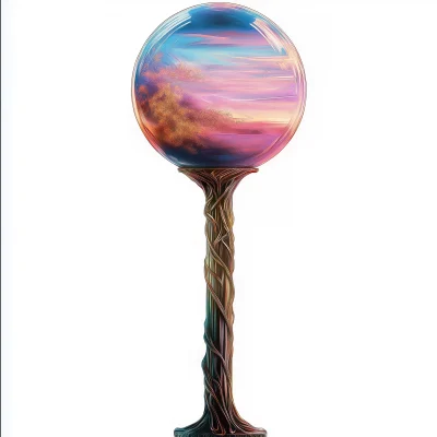 Crystal Magic Ball on Stand