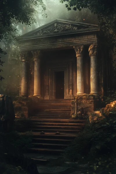 Cinematic Library Temple