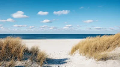 Serene Beach Scene on a Midday