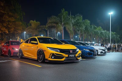 Night Car Meet at Penang Palms Park