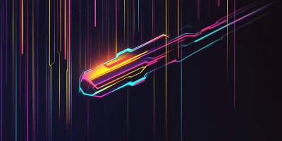 Luminescent Lines Vector Illustration