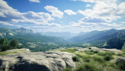 Clear Sky Landscape