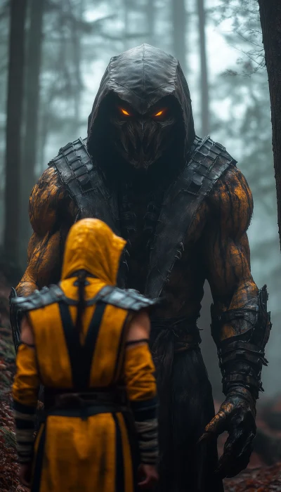 Scorpion and Subzero Standoff in the Forest