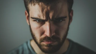 Stressed Man’s Face