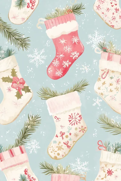 Victorian Era Christmas Stockings Pattern