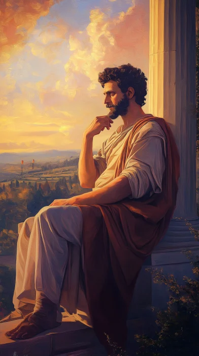 Morning Landscape with Marcus Aurelius