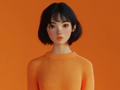 Cute Girl in Octane Render