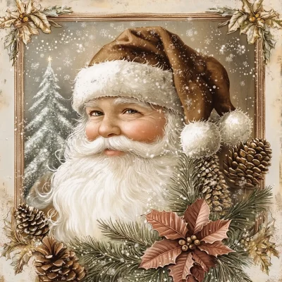 Vintage Santa Claus Illustration