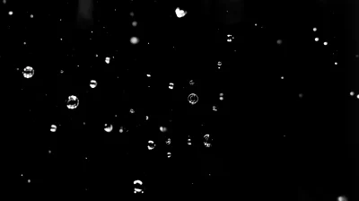 Tiny Bubbles on Black Background