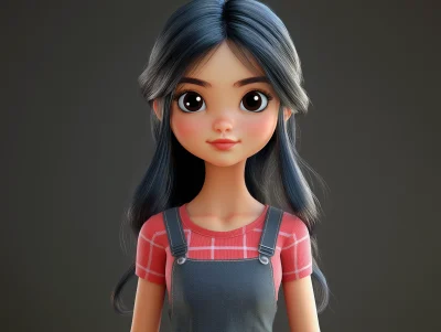 Cute Girl in Octane Render