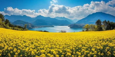 Canola Flower Fields