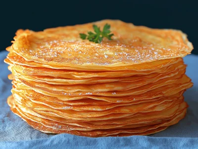 Stack of Thin Pancakes