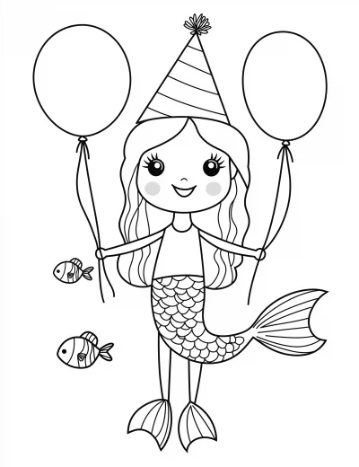 Minimalist Vector Coloring Page