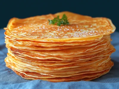 Stack of Thin Pancakes