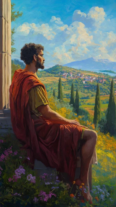 Morning Landscape with Marcus Aurelius