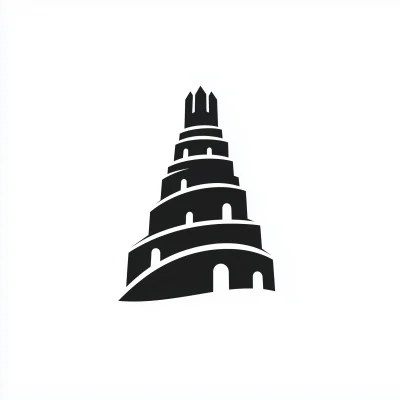 Minimalistic Tower of Babel Logo