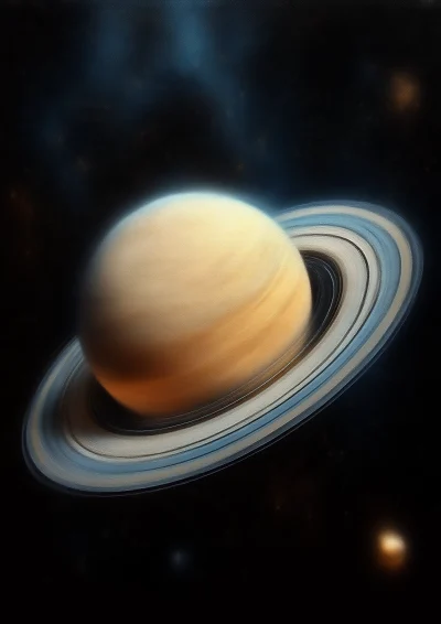 Majestic Saturn View Painting