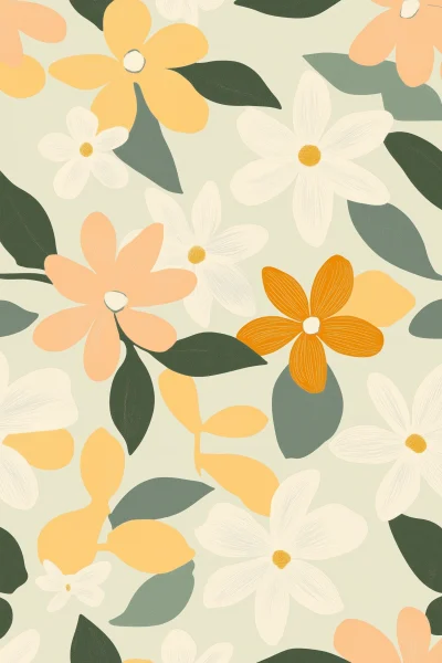 Henri Matisse Vector Flower Pattern