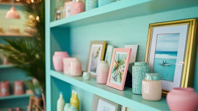 Summer Themed Photo Frames Display