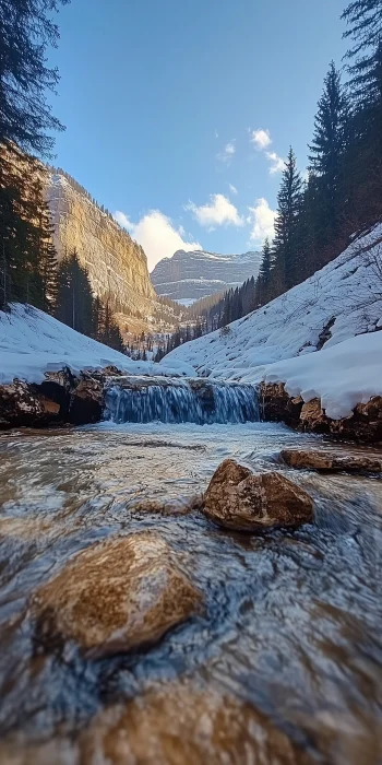 Mountain Waterfall