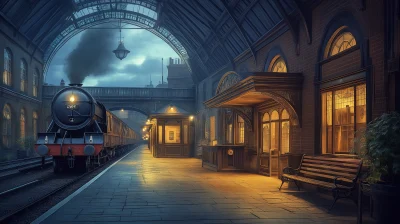 Victorian England Commuter Station