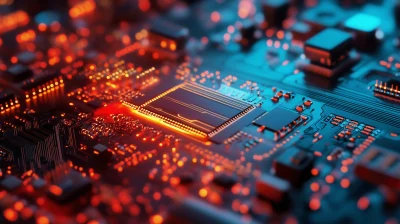 Semiconductor Technology Abstract Background