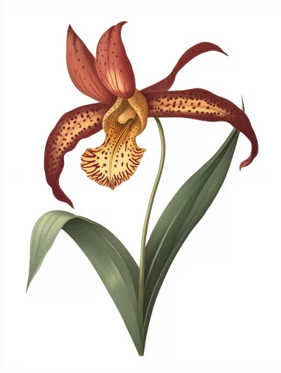 Vintage Maxillaria Illustration