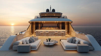 Luxurious Yacht Main Deck