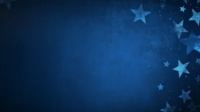 Starry Blue Background Banner