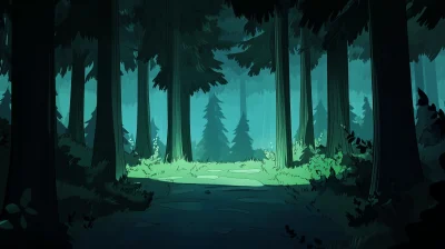 Mysterious Forest Background