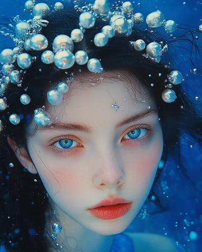 Mermaid in Underwater Photography Style