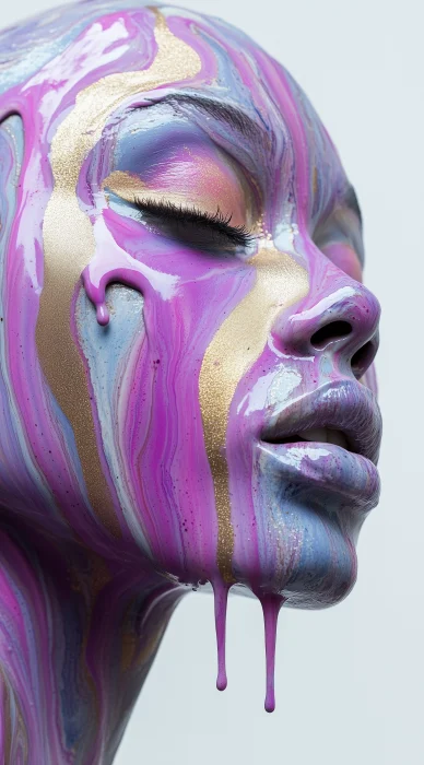 Pastel Hyperrealistic Sculpture