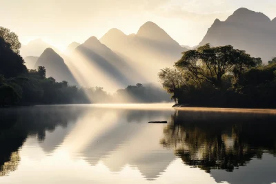 Golden Light in Guilin